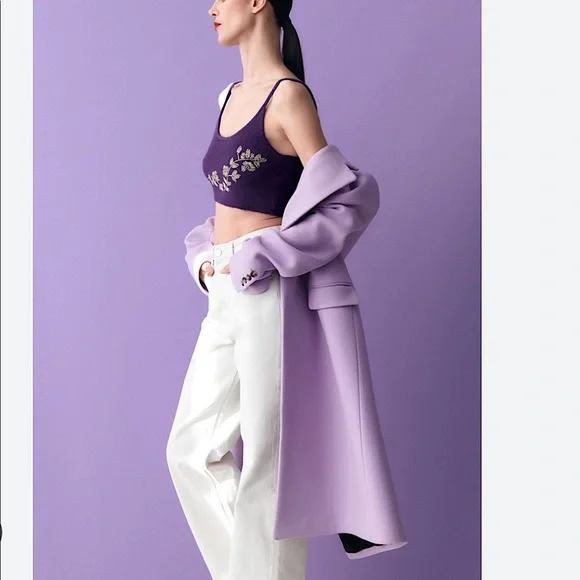 ZARA Bloggers Fav Wool Blend Beaded Knit Top - Picture 7 of 12